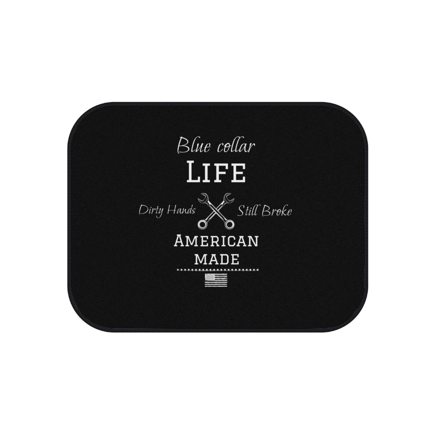 Blue Collar Life Car Mats - Set of 4, Durable Auto Accessories, Gift for Tradespeople, Car Interior Decor, Made in America