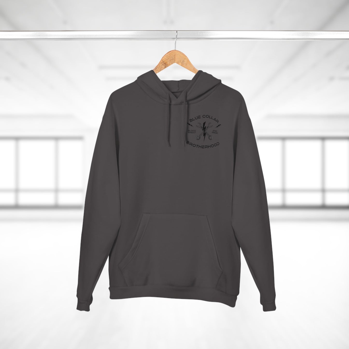 Unisex Pullover Hoodie for Blue Collar Brotherhood - Pride, Strength, Work, Casual Wear, Gift Idea, Workwear, Brotherhood Apparel