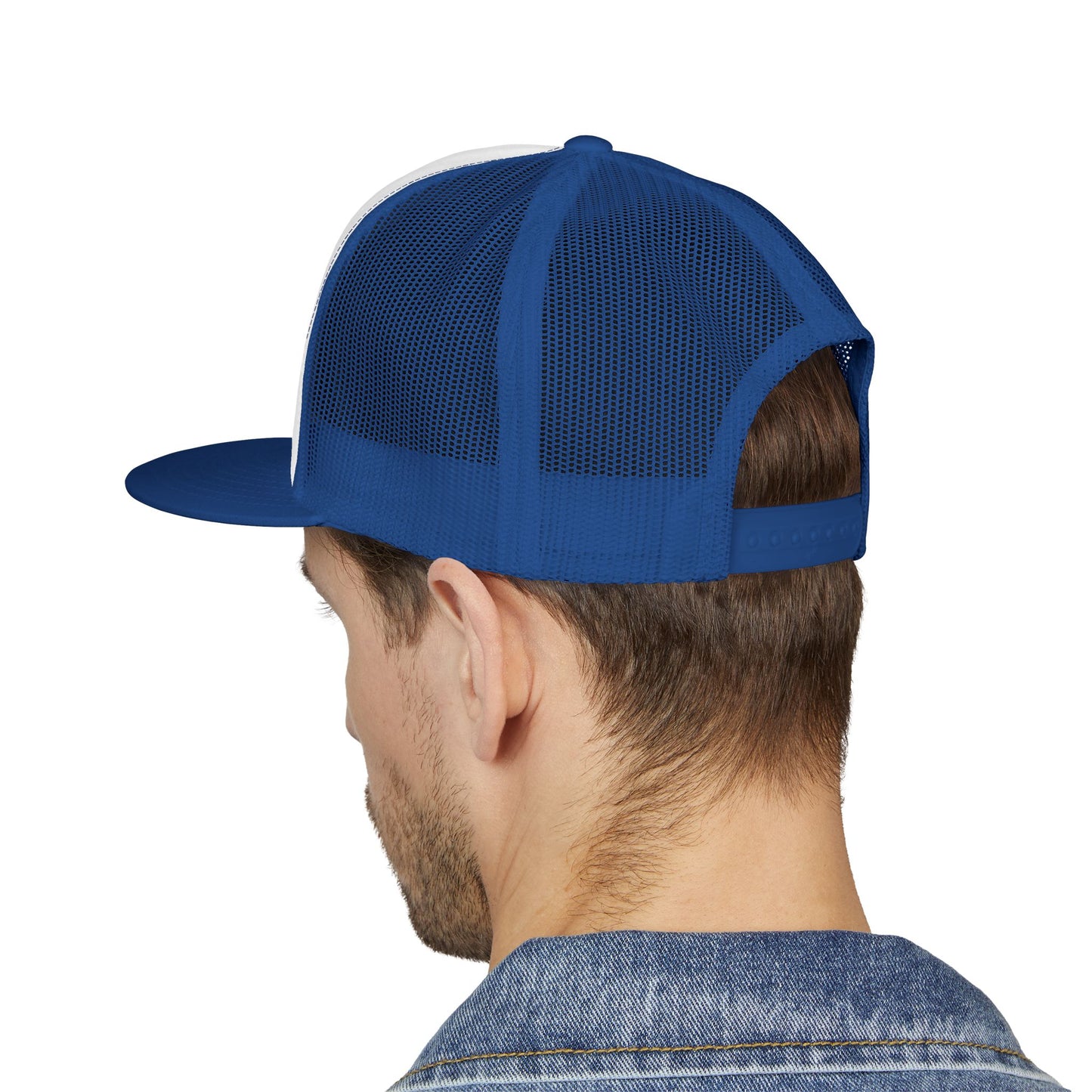 Stylish 5 Panel Trucker Cap with Unique Embroidery, Casual Hat for Everyday Wear, Perfect for Outdoor Events, Gift for Him/Her, Trendy Cap
