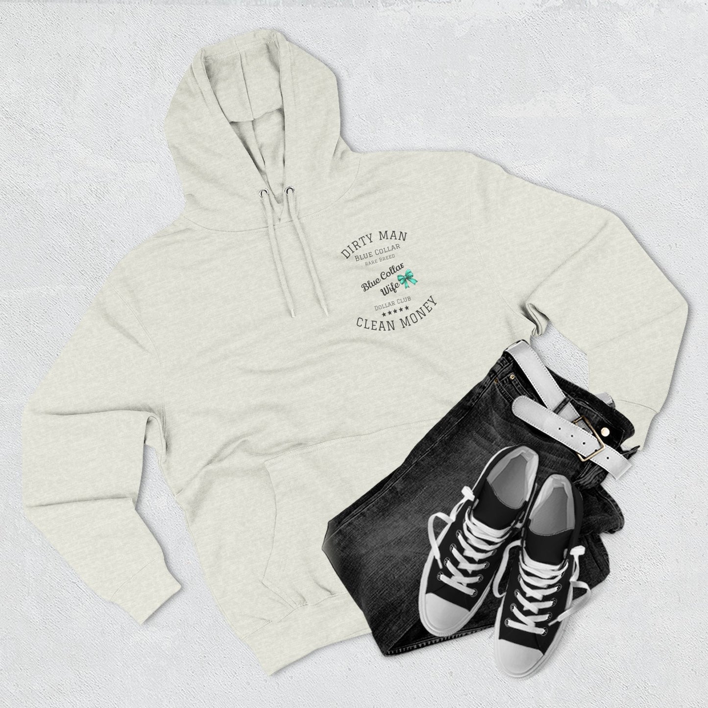 Blue Collar Fleece Hoodie, Cozy Sweatshirt for Tradespeople, Perfect Gift for Construction Workers, Family Gatherings, Casual Wear