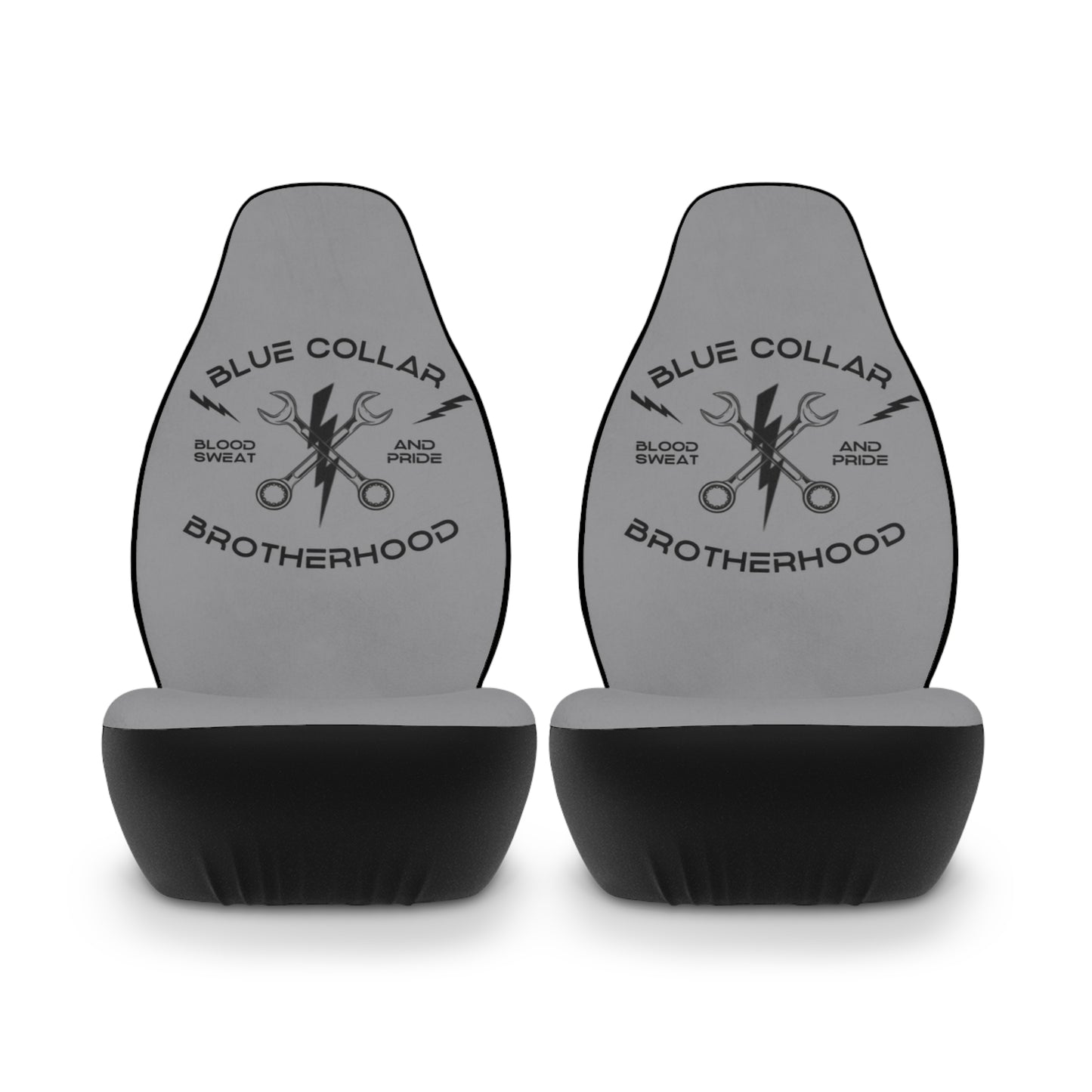 Blue Collar Brotherhood Polyester Car Seat Covers, Custom Automotive Accessories, Car Decor, Gifts for Tradespeople, Durable Seat Protectors