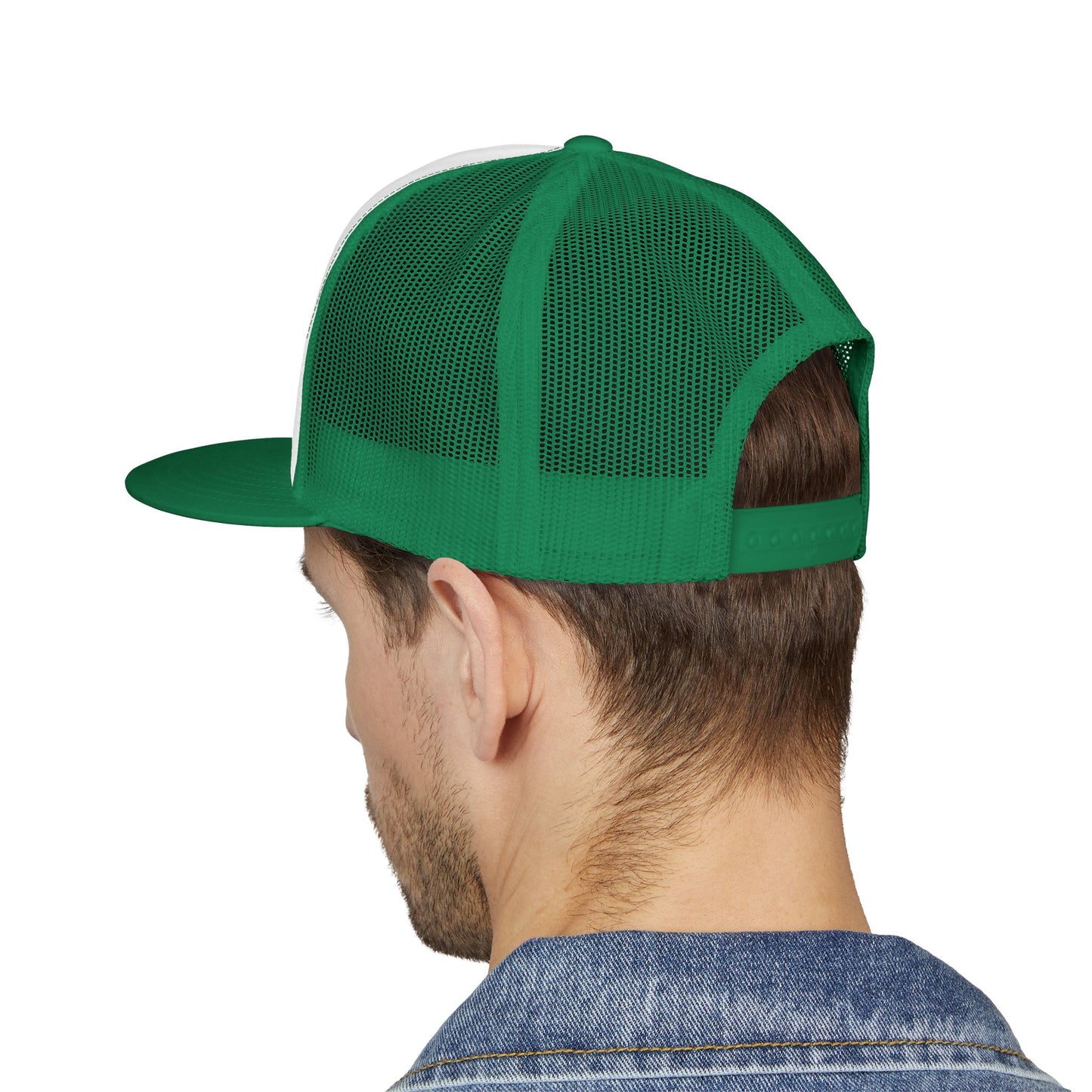 Stylish 5 Panel Trucker Cap with Unique Embroidery, Casual Hat for Everyday Wear, Perfect for Outdoor Events, Gift for Him/Her, Trendy Cap