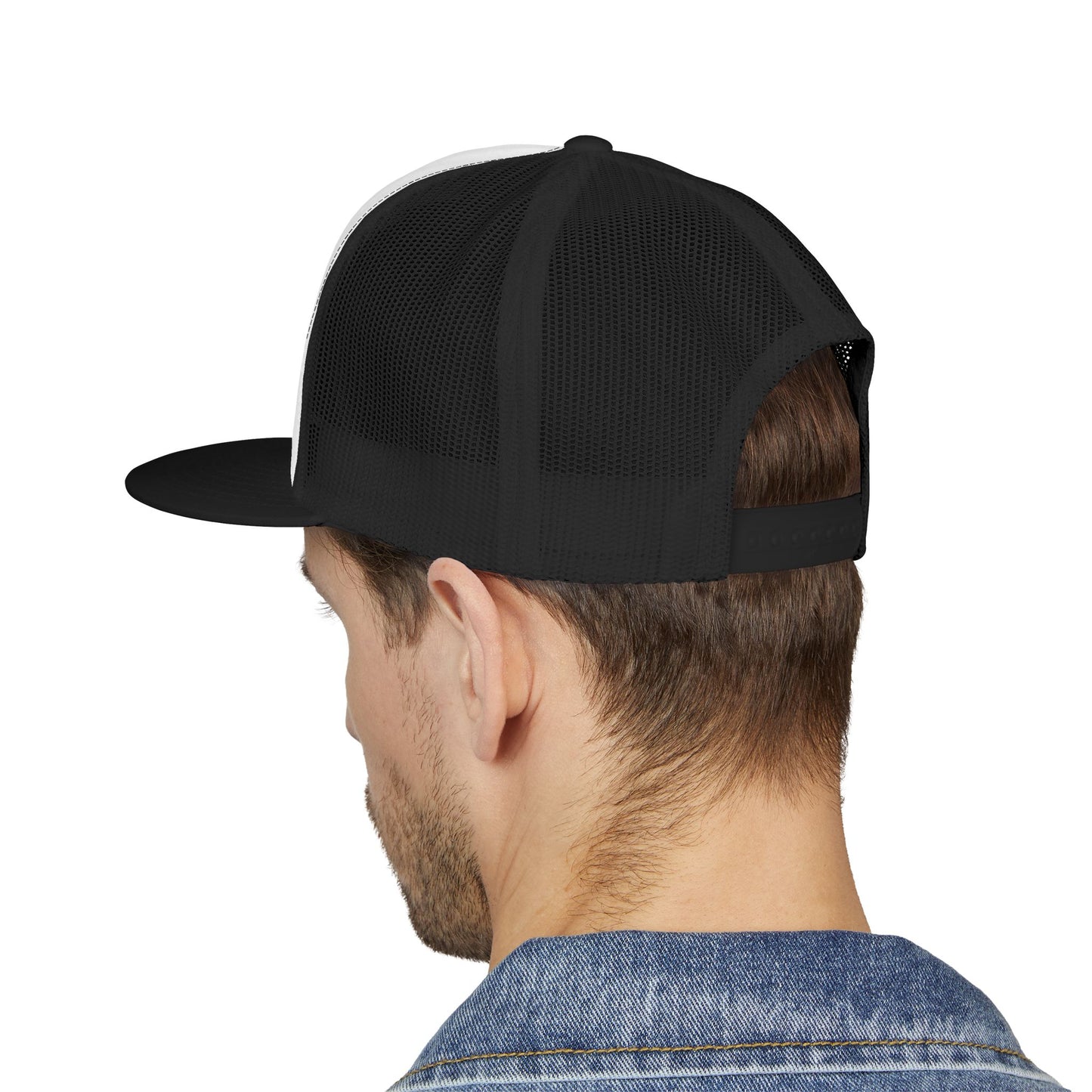 Stylish 5 Panel Trucker Cap with Unique Embroidery, Casual Hat for Everyday Wear, Perfect for Outdoor Events, Gift for Him/Her, Trendy Cap