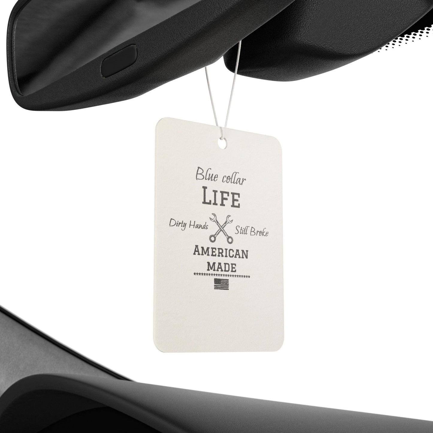 Blue Collar Life Car Air Freshener | Funny Gift for Tradesmen | Unique Auto Fragrance | Home & Office Decor | American Made Air Freshener