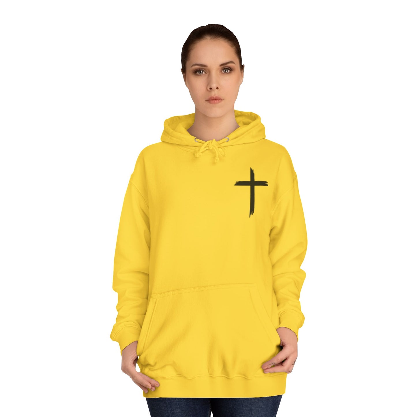 Faith-Inspired Unisex College Hoodie, Spiritual Comfort Wear, Perfect for Campus Life, Gift for Graduates, Cozy Faith Apparel