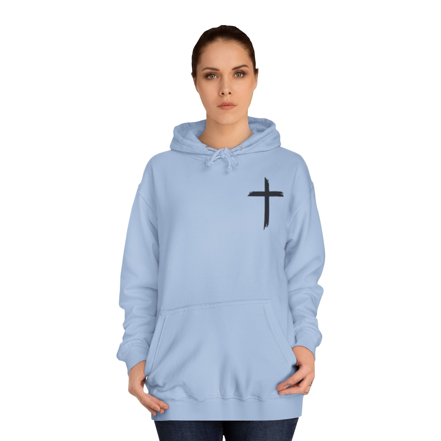 Faith-Inspired Unisex College Hoodie, Spiritual Comfort Wear, Perfect for Campus Life, Gift for Graduates, Cozy Faith Apparel