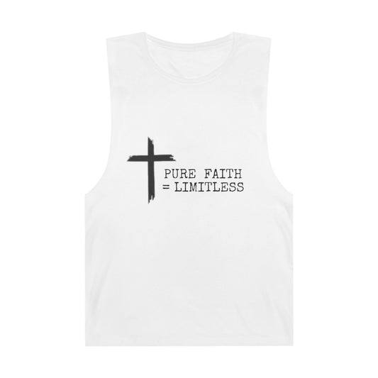Faith-Inspired Unisex Tank Top | Pure Faith = Limitless, Inspirational Workout Wear, Christian Apparel, Summer Essentials, Faith-Based Gifts