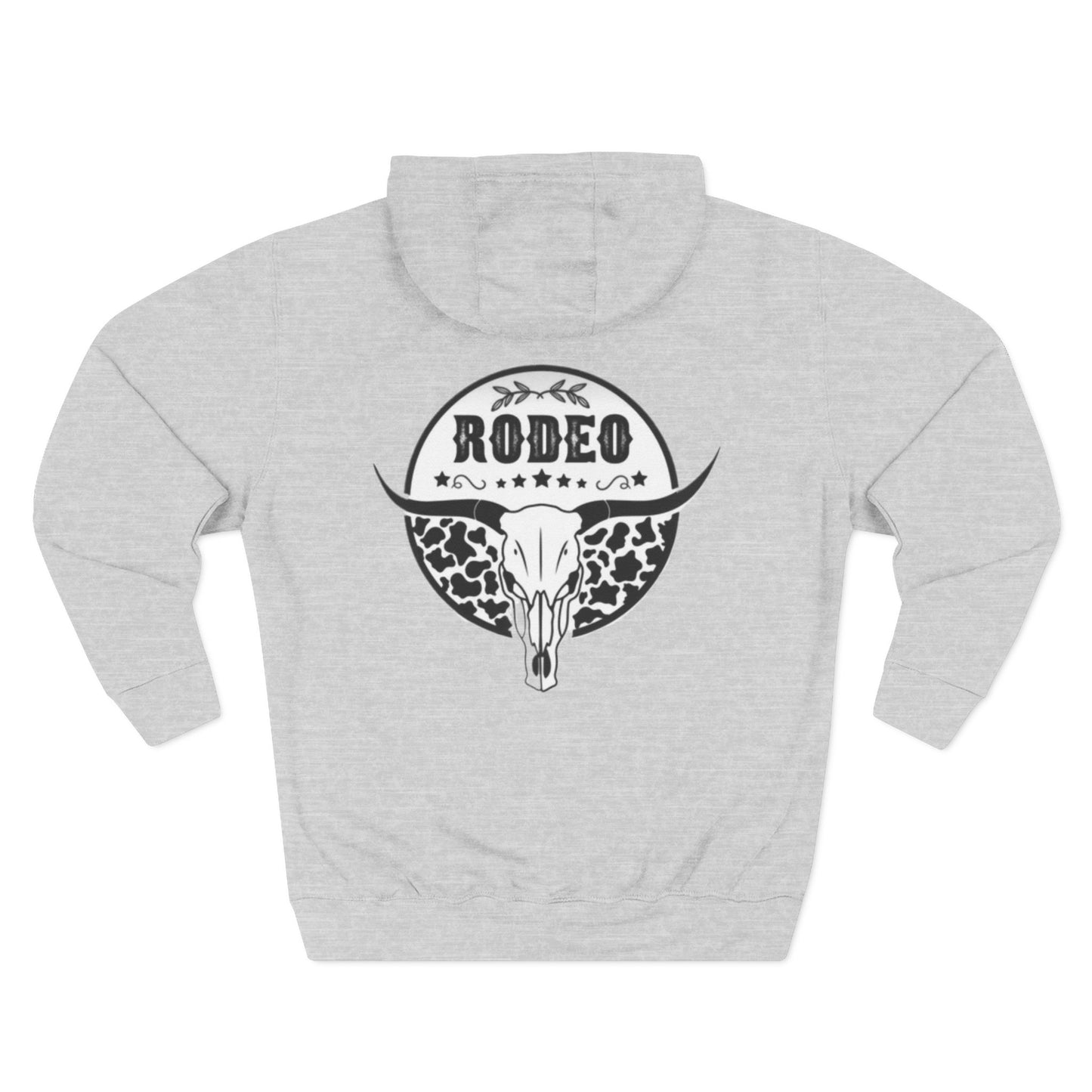 Rodeo Graphic Fleece Hoodie - Cozy Style for Western Lovers, Perfect for Gifts, Festivals, and Everyday Wear
