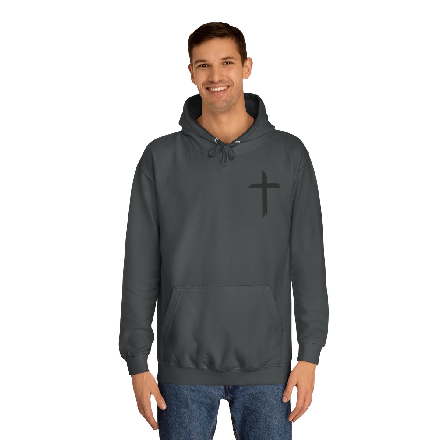 Faith-Inspired Unisex College Hoodie, Spiritual Comfort Wear, Perfect for Campus Life, Gift for Graduates, Cozy Faith Apparel