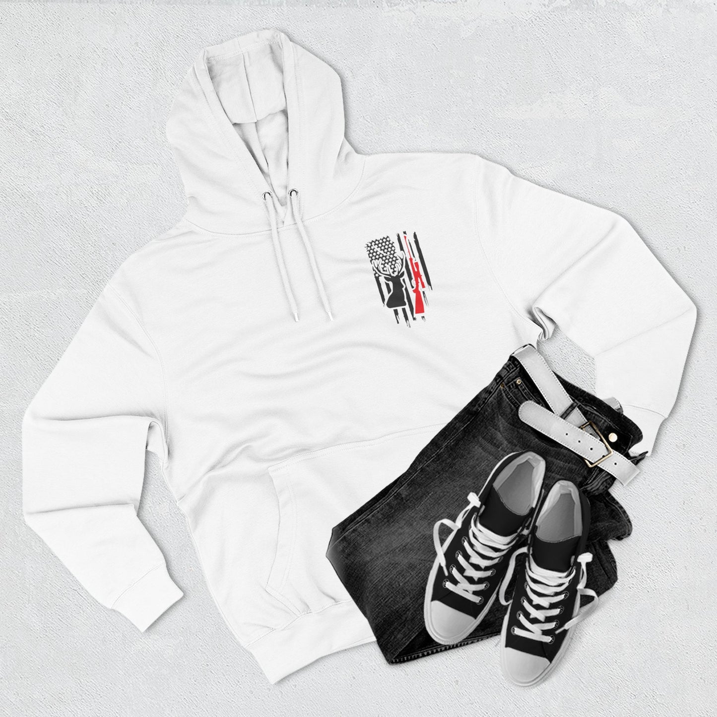 Stylish Three-Panel Fleece Hoodie with Unique Graphic Design for Outdoor Lovers, Winter Apparel, Gift for Him, Casual Wear, Layering [...]