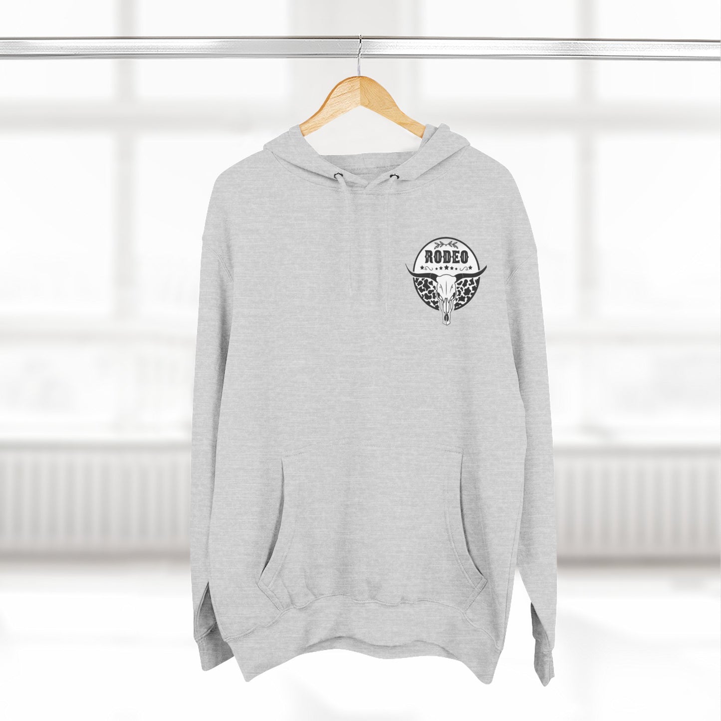 Rodeo Graphic Fleece Hoodie - Cozy Style for Western Lovers, Perfect for Gifts, Festivals, and Everyday Wear