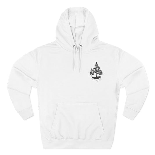 Cozy Wilderness Fleece Hoodie, Pacific Northwest Spirit Wear, Nature Lover Gift, Outdoor Adventure Apparel, Forest-Themed Hoodie