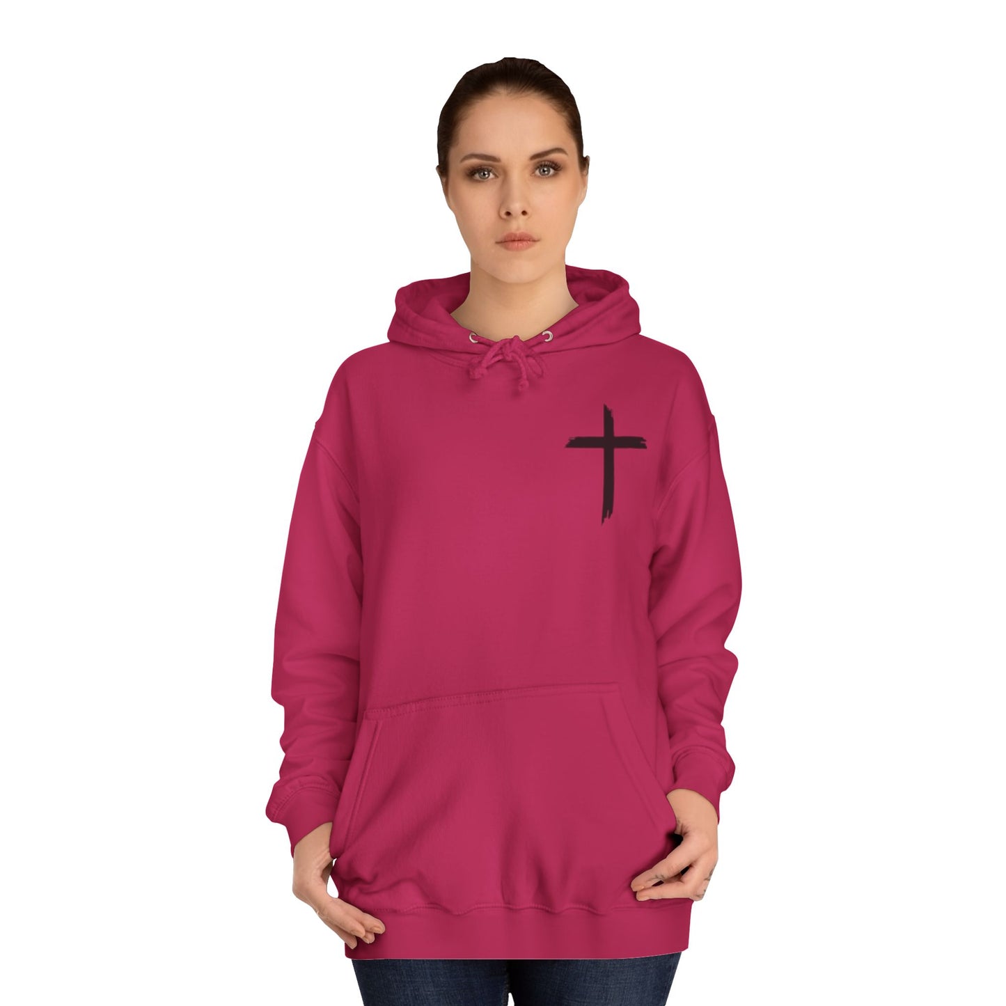 Faith-Inspired Unisex College Hoodie, Spiritual Comfort Wear, Perfect for Campus Life, Gift for Graduates, Cozy Faith Apparel