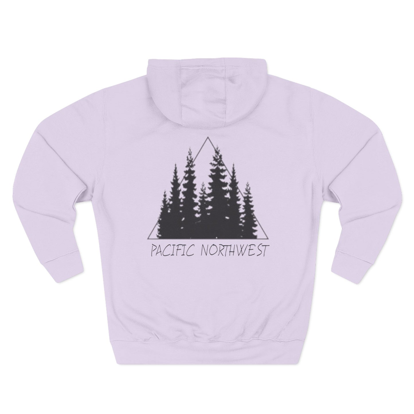 Cozy Wilderness Fleece Hoodie, Pacific Northwest Spirit Wear, Nature Lover Gift, Outdoor Adventure Apparel, Forest-Themed Hoodie