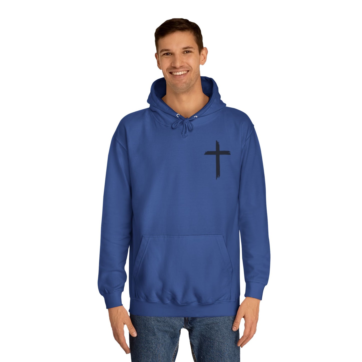 Faith-Inspired Unisex College Hoodie, Spiritual Comfort Wear, Perfect for Campus Life, Gift for Graduates, Cozy Faith Apparel