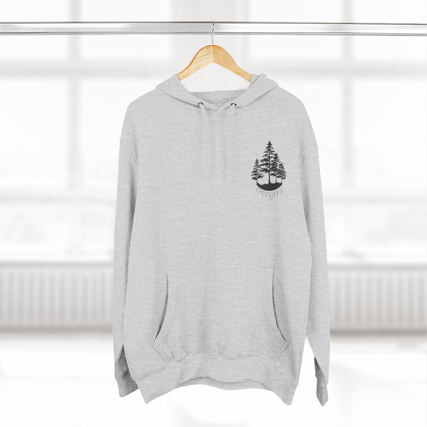 Cozy Wilderness Fleece Hoodie, Pacific Northwest Spirit Wear, Nature Lover Gift, Outdoor Adventure Apparel, Forest-Themed Hoodie
