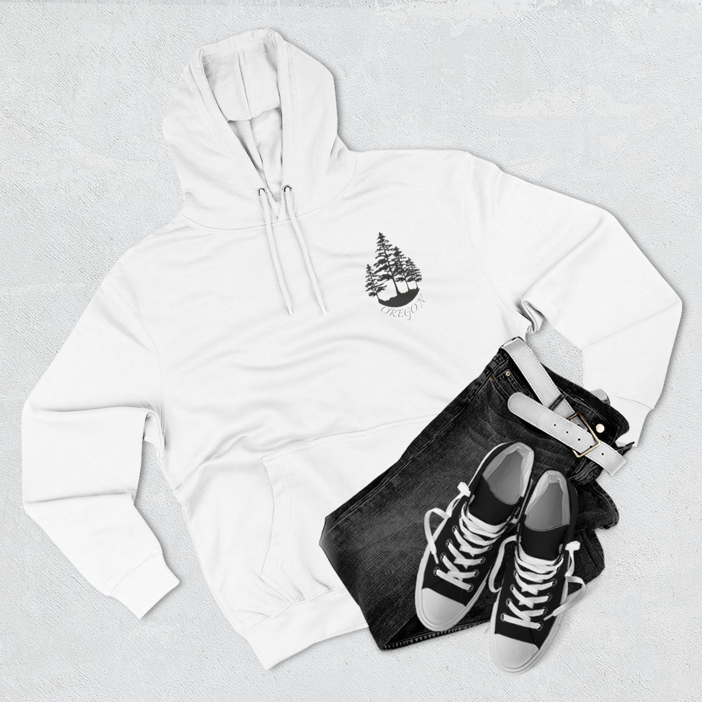 Cozy Wilderness Fleece Hoodie, Pacific Northwest Spirit Wear, Nature Lover Gift, Outdoor Adventure Apparel, Forest-Themed Hoodie