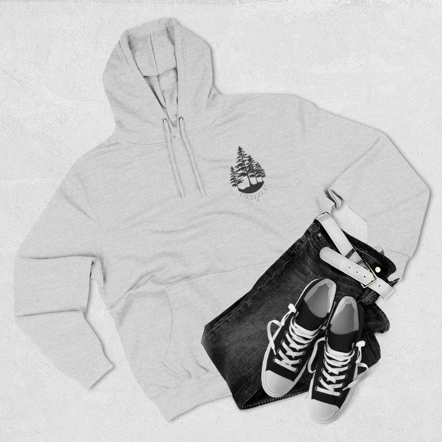 Cozy Wilderness Fleece Hoodie, Pacific Northwest Spirit Wear, Nature Lover Gift, Outdoor Adventure Apparel, Forest-Themed Hoodie