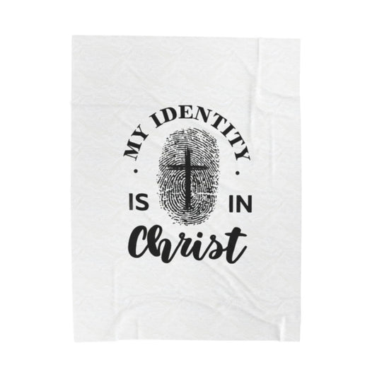 Cozy Faith-Inspired Plush Blanket, Christian Home Decor, Inspirational Gift, Soft Throw for Relaxation, Encouragement for All Seasons