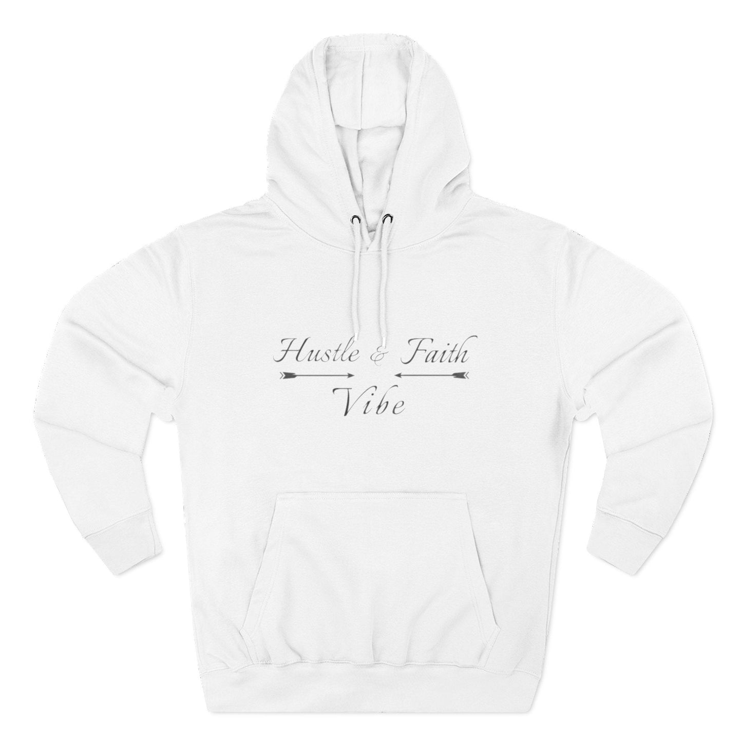 Inspirational Hustle Faith Vibe Hoodie, Cozy Fleece Sweatshirt, Motivational Pullover, Gift for Entrepreneurs, Unisex Hoodie