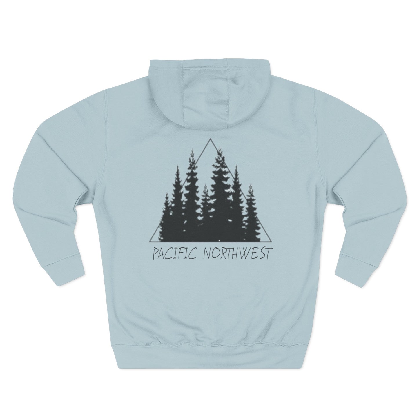 Cozy Wilderness Fleece Hoodie, Pacific Northwest Spirit Wear, Nature Lover Gift, Outdoor Adventure Apparel, Forest-Themed Hoodie
