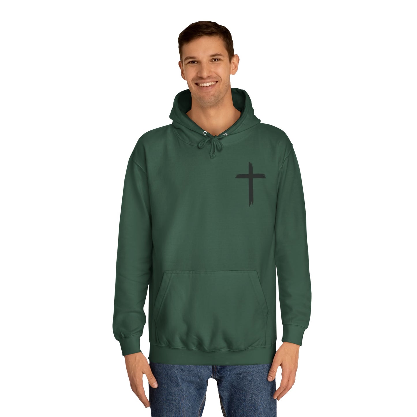 Faith-Inspired Unisex College Hoodie, Spiritual Comfort Wear, Perfect for Campus Life, Gift for Graduates, Cozy Faith Apparel