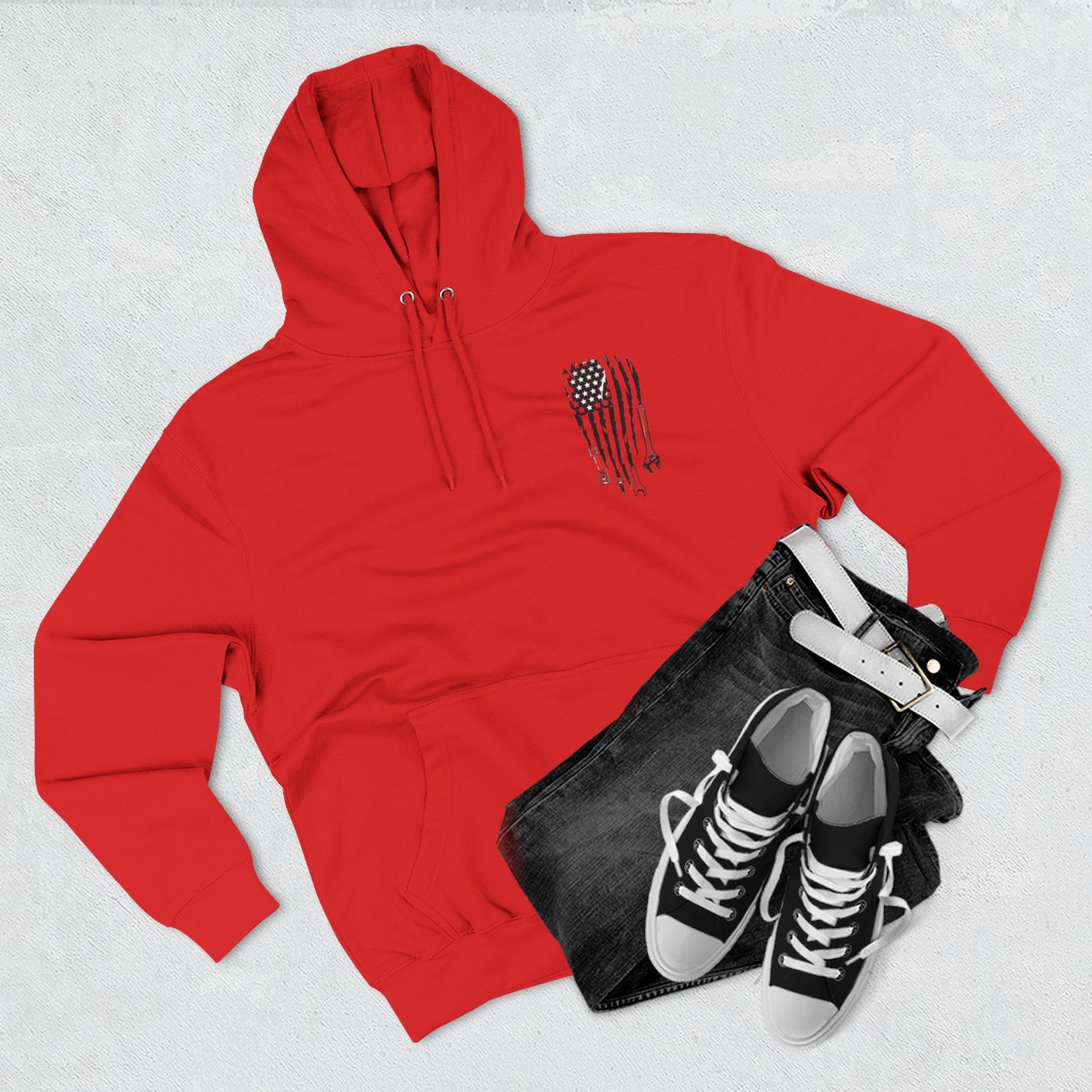 Patriotic Fleece Hoodie with Adjustable Panels – Great for Outdoor Activities, Independence Day, Veterans Day, Sports Events, and [...]