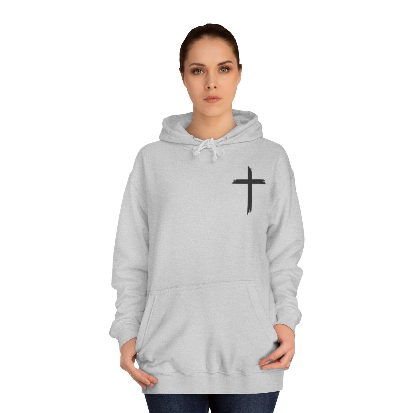 Faith-Inspired Unisex College Hoodie, Spiritual Comfort Wear, Perfect for Campus Life, Gift for Graduates, Cozy Faith Apparel