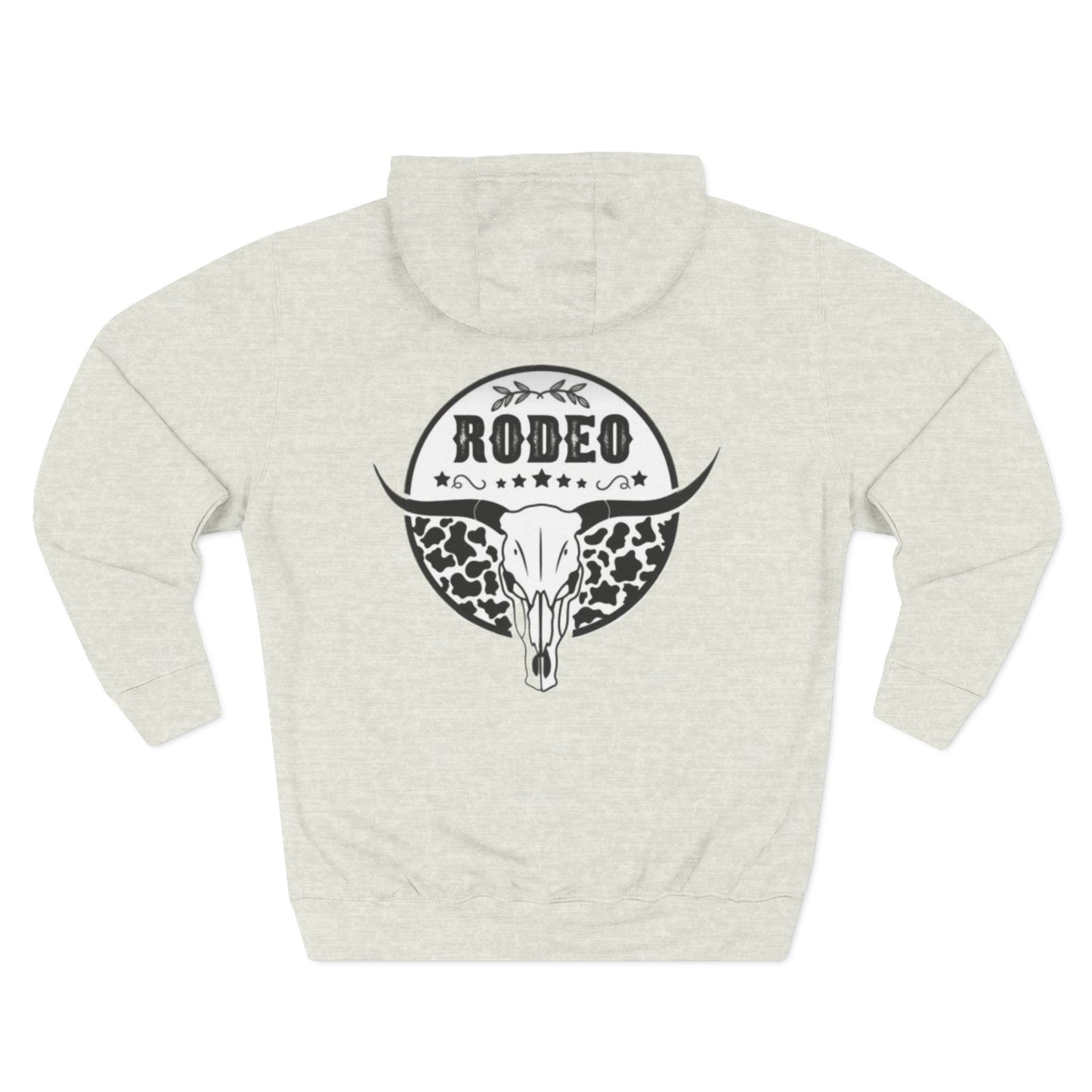 Rodeo Graphic Fleece Hoodie - Cozy Style for Western Lovers, Perfect for Gifts, Festivals, and Everyday Wear