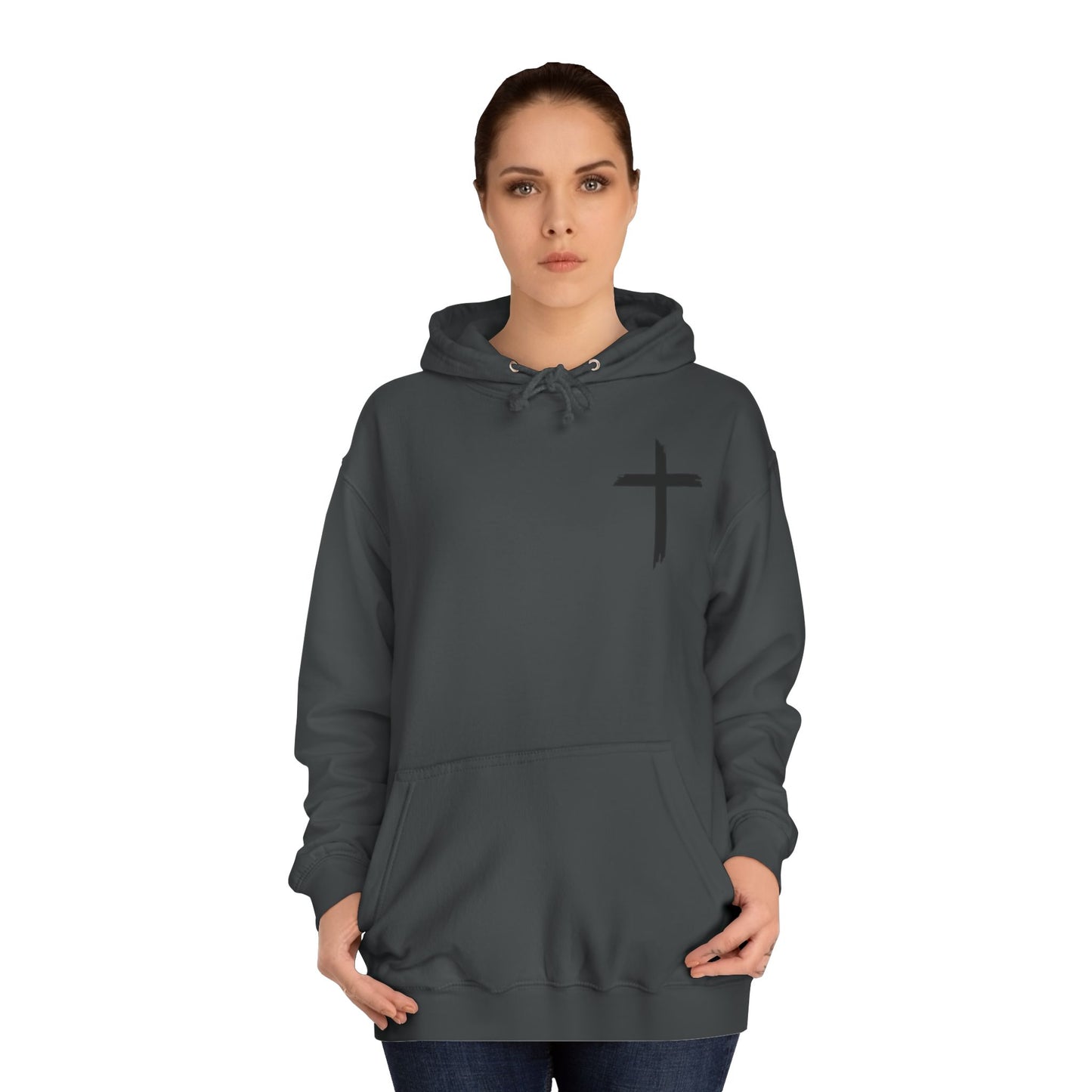 Faith-Inspired Unisex College Hoodie, Spiritual Comfort Wear, Perfect for Campus Life, Gift for Graduates, Cozy Faith Apparel