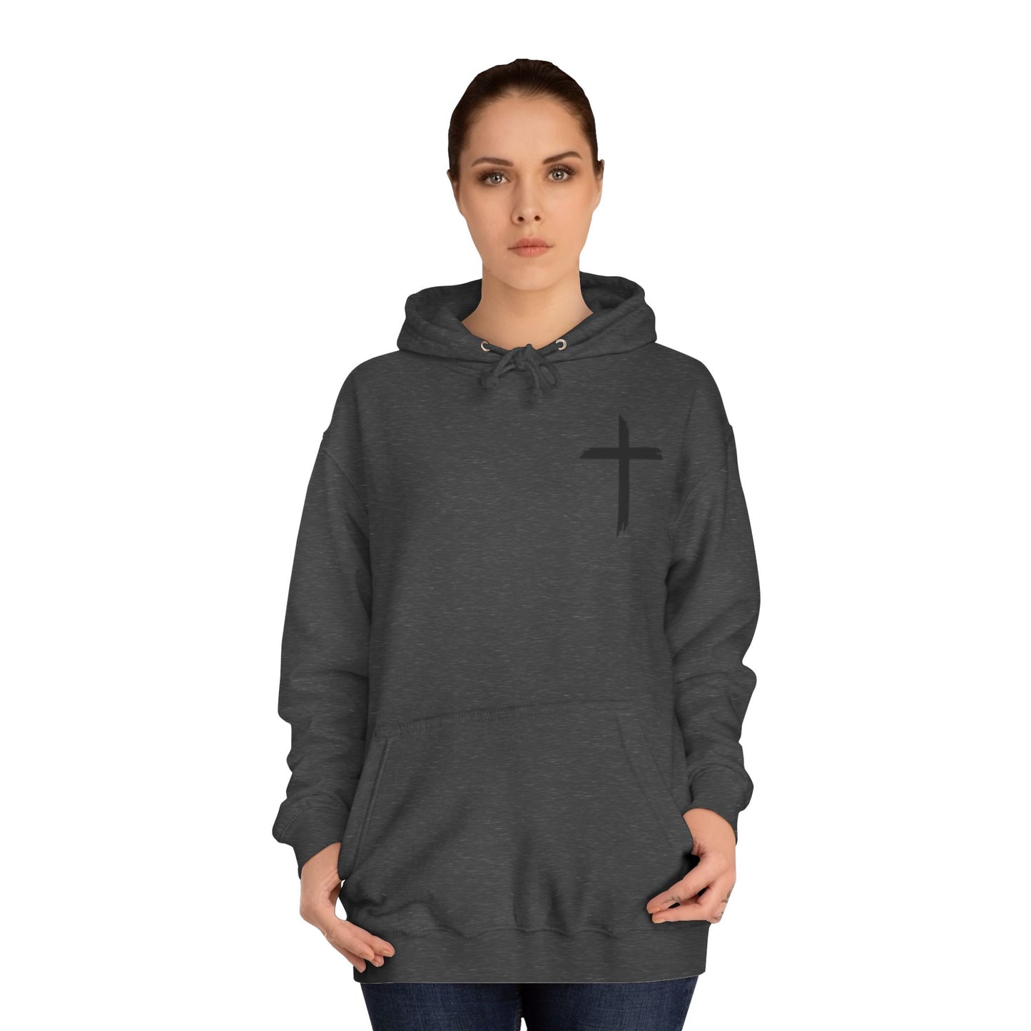 Faith-Inspired Unisex College Hoodie, Spiritual Comfort Wear, Perfect for Campus Life, Gift for Graduates, Cozy Faith Apparel