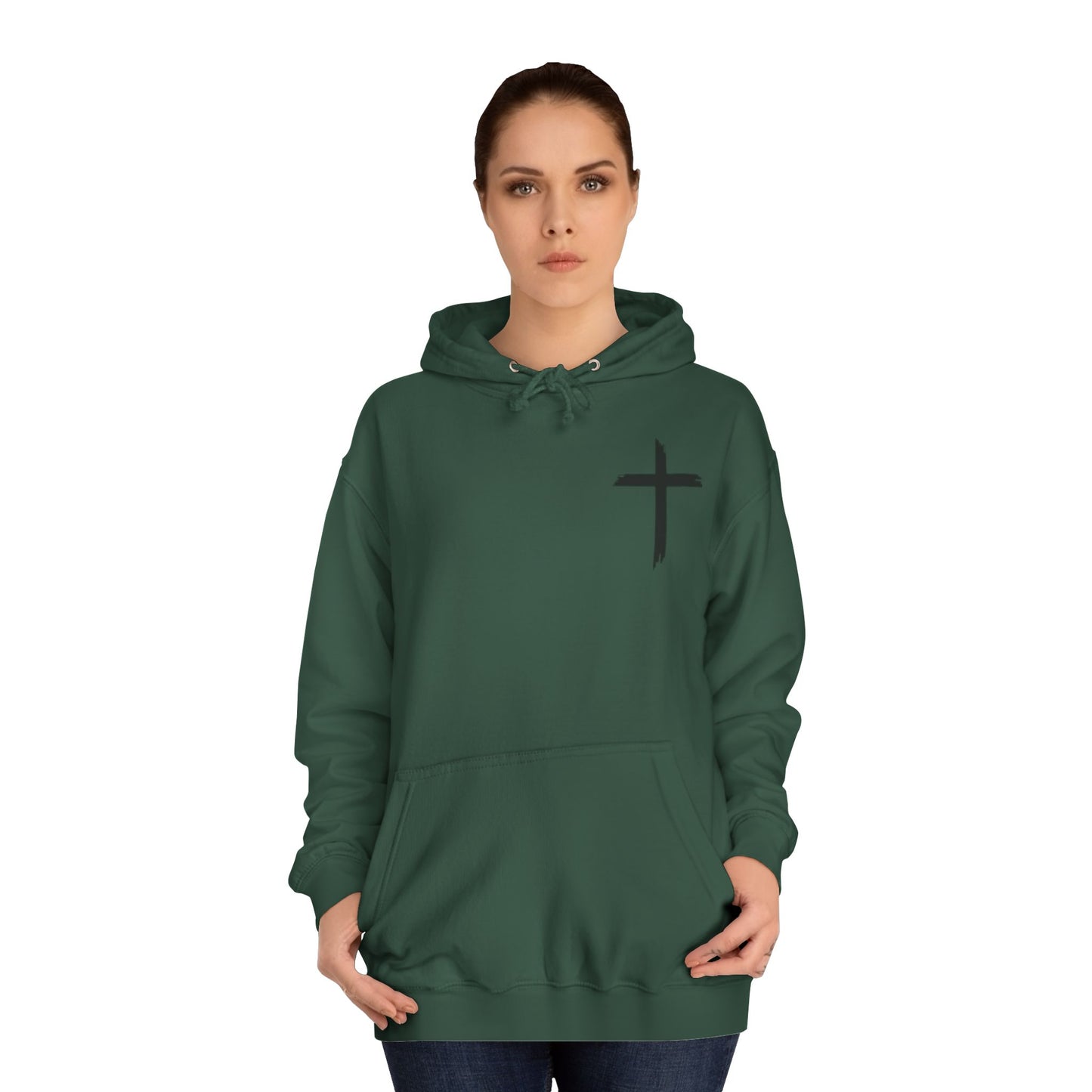 Faith-Inspired Unisex College Hoodie, Spiritual Comfort Wear, Perfect for Campus Life, Gift for Graduates, Cozy Faith Apparel