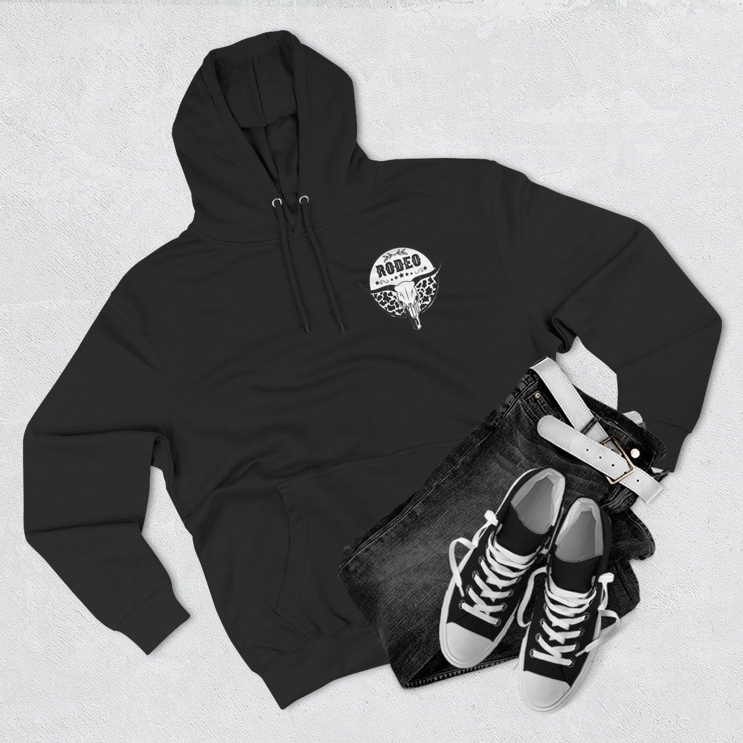 Rodeo Graphic Fleece Hoodie - Cozy Style for Western Lovers, Perfect for Gifts, Festivals, and Everyday Wear