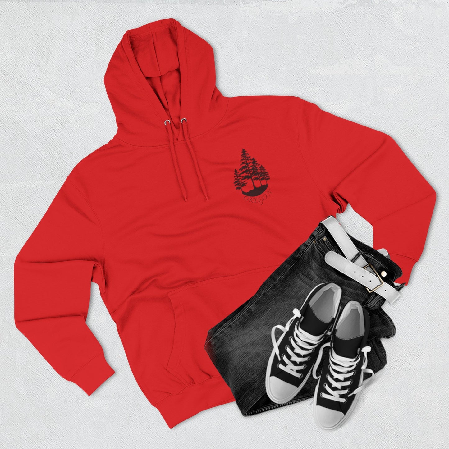 Cozy Wilderness Fleece Hoodie, Pacific Northwest Spirit Wear, Nature Lover Gift, Outdoor Adventure Apparel, Forest-Themed Hoodie