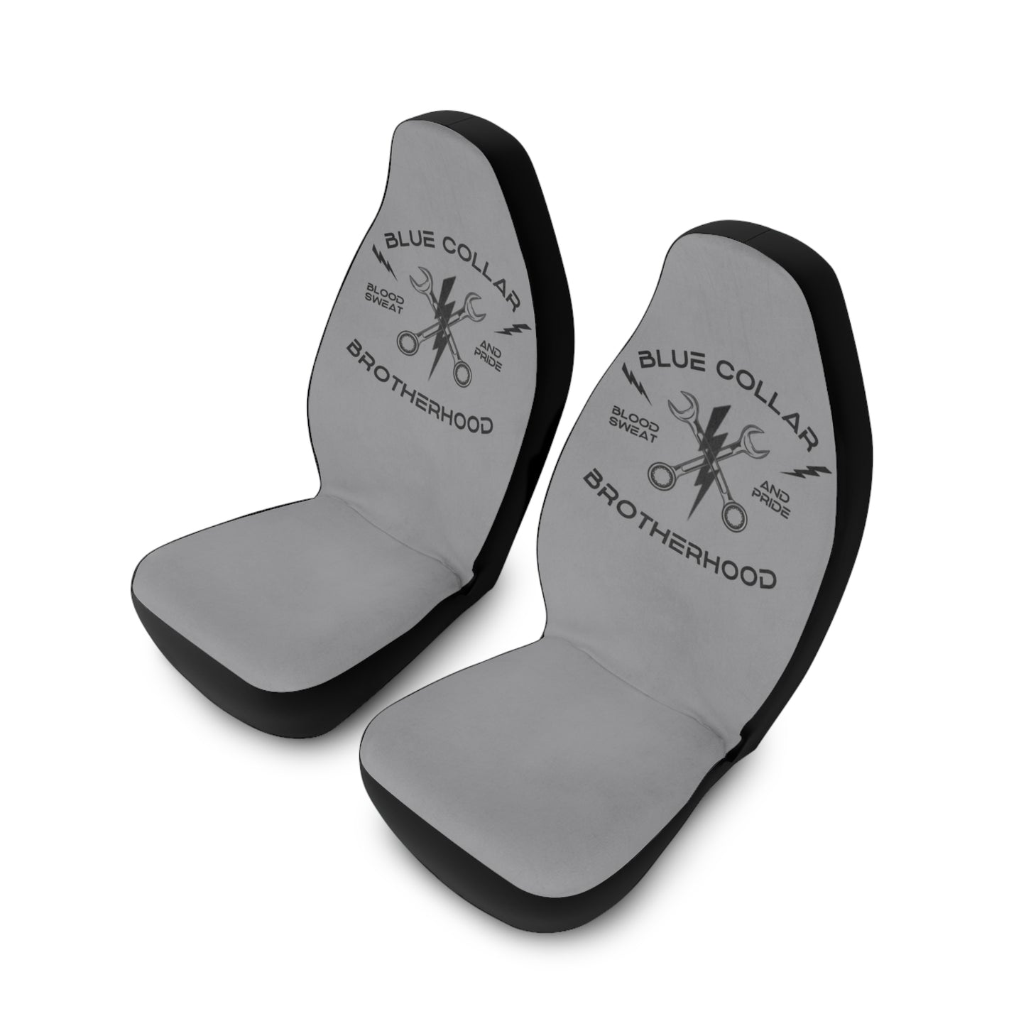 Blue Collar Brotherhood Polyester Car Seat Covers, Custom Automotive Accessories, Car Decor, Gifts for Tradespeople, Durable Seat Protectors