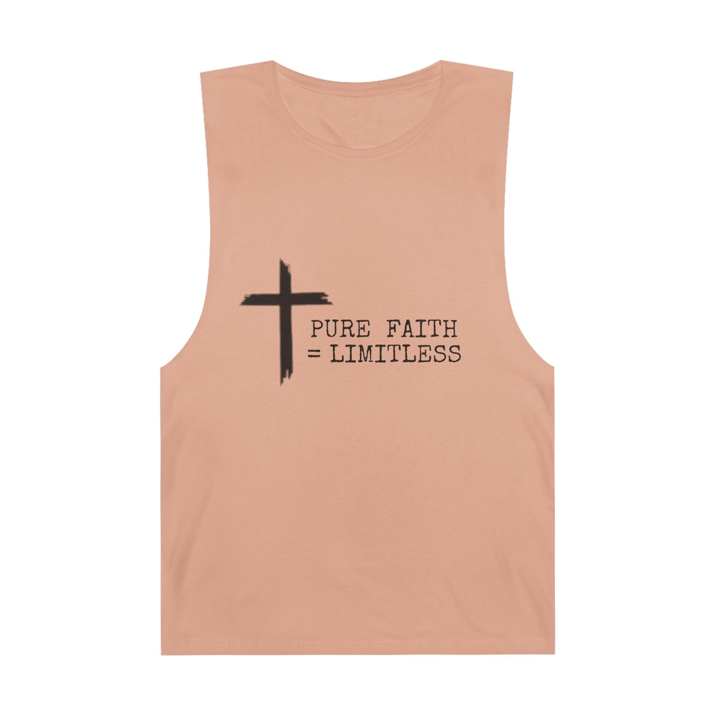 Faith-Inspired Unisex Tank Top | Pure Faith = Limitless, Inspirational Workout Wear, Christian Apparel, Summer Essentials, Faith-Based Gifts