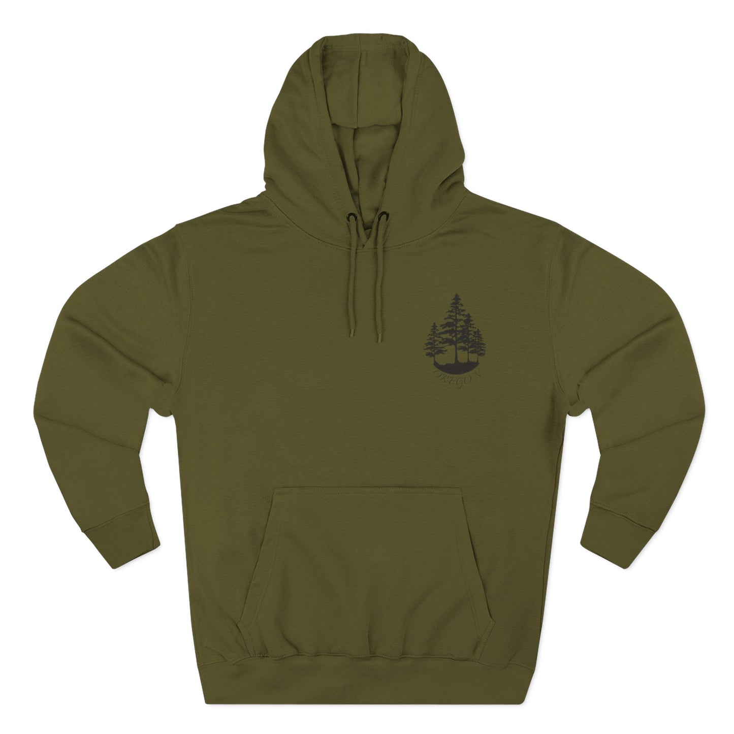 Cozy Wilderness Fleece Hoodie, Pacific Northwest Spirit Wear, Nature Lover Gift, Outdoor Adventure Apparel, Forest-Themed Hoodie
