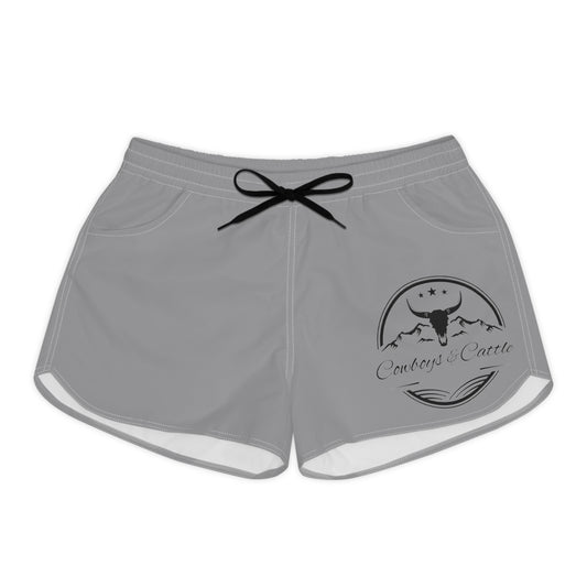 Women's Casual Shorts in Grey with Cowboy & Cattle Design - Perfect for Summer, Beach Days, Camping, and Vacation, Trendy Comfort for [...]