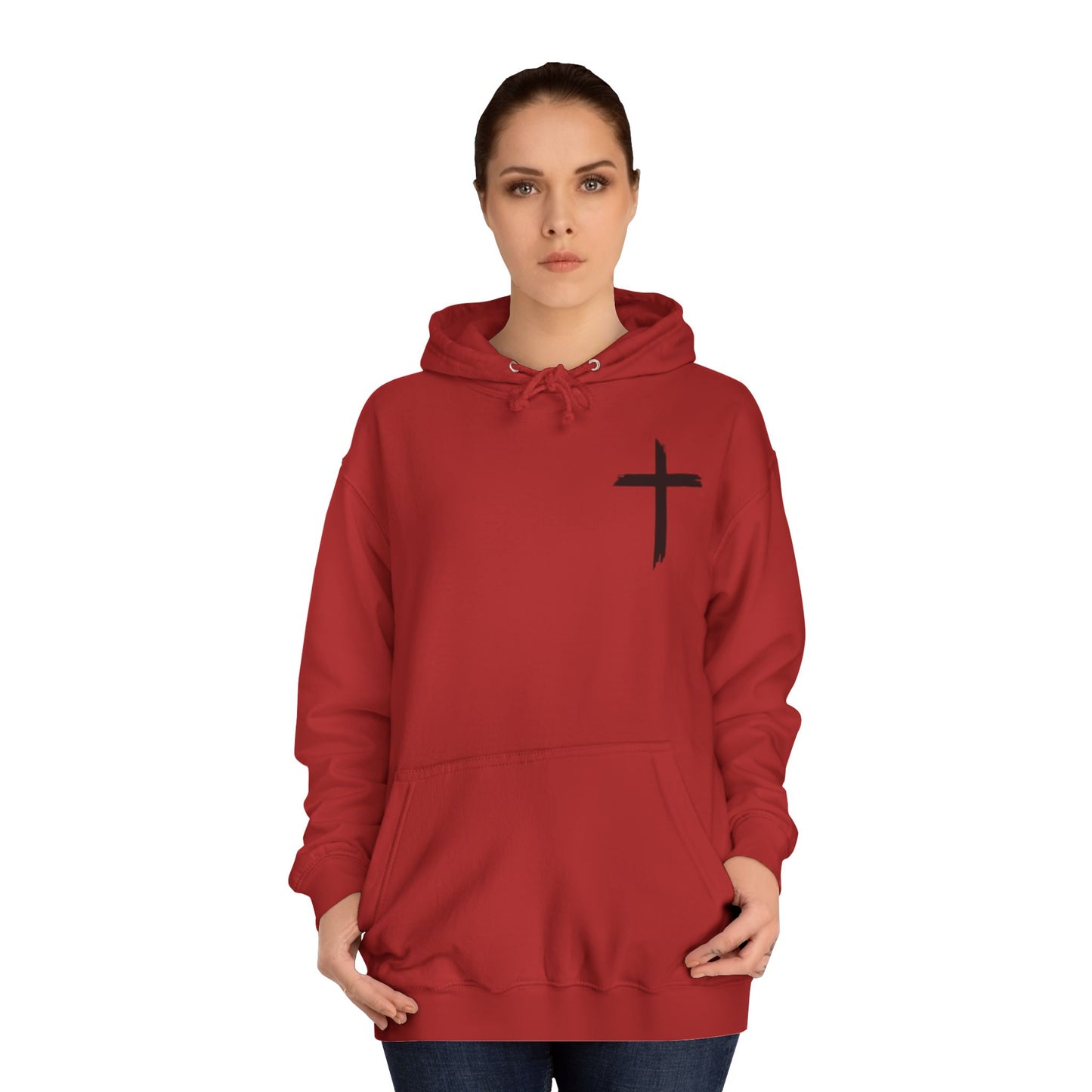 Faith-Inspired Unisex College Hoodie, Spiritual Comfort Wear, Perfect for Campus Life, Gift for Graduates, Cozy Faith Apparel