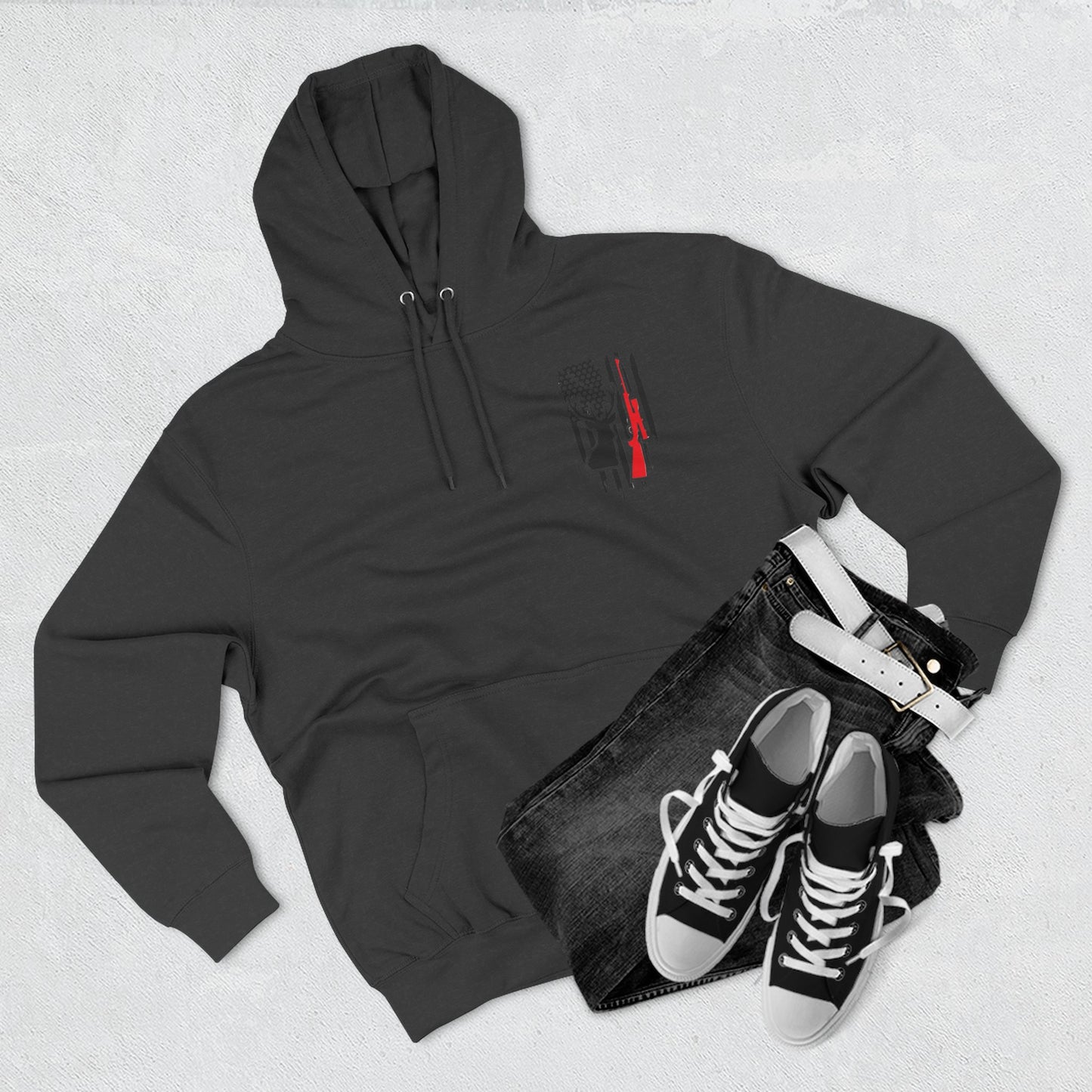 Stylish Three-Panel Fleece Hoodie with Unique Graphic Design for Outdoor Lovers, Winter Apparel, Gift for Him, Casual Wear, Layering [...]