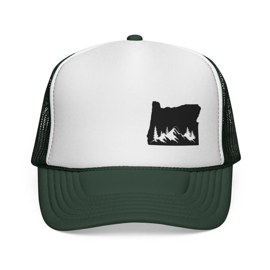 Oregon Nature Trucker Caps, Outdoor Hats, Camping Gear, Gift for Hikers, Fashionable Headwear for Nature Lovers