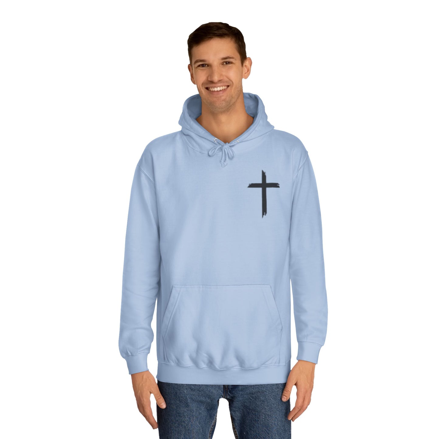 Faith-Inspired Unisex College Hoodie, Spiritual Comfort Wear, Perfect for Campus Life, Gift for Graduates, Cozy Faith Apparel
