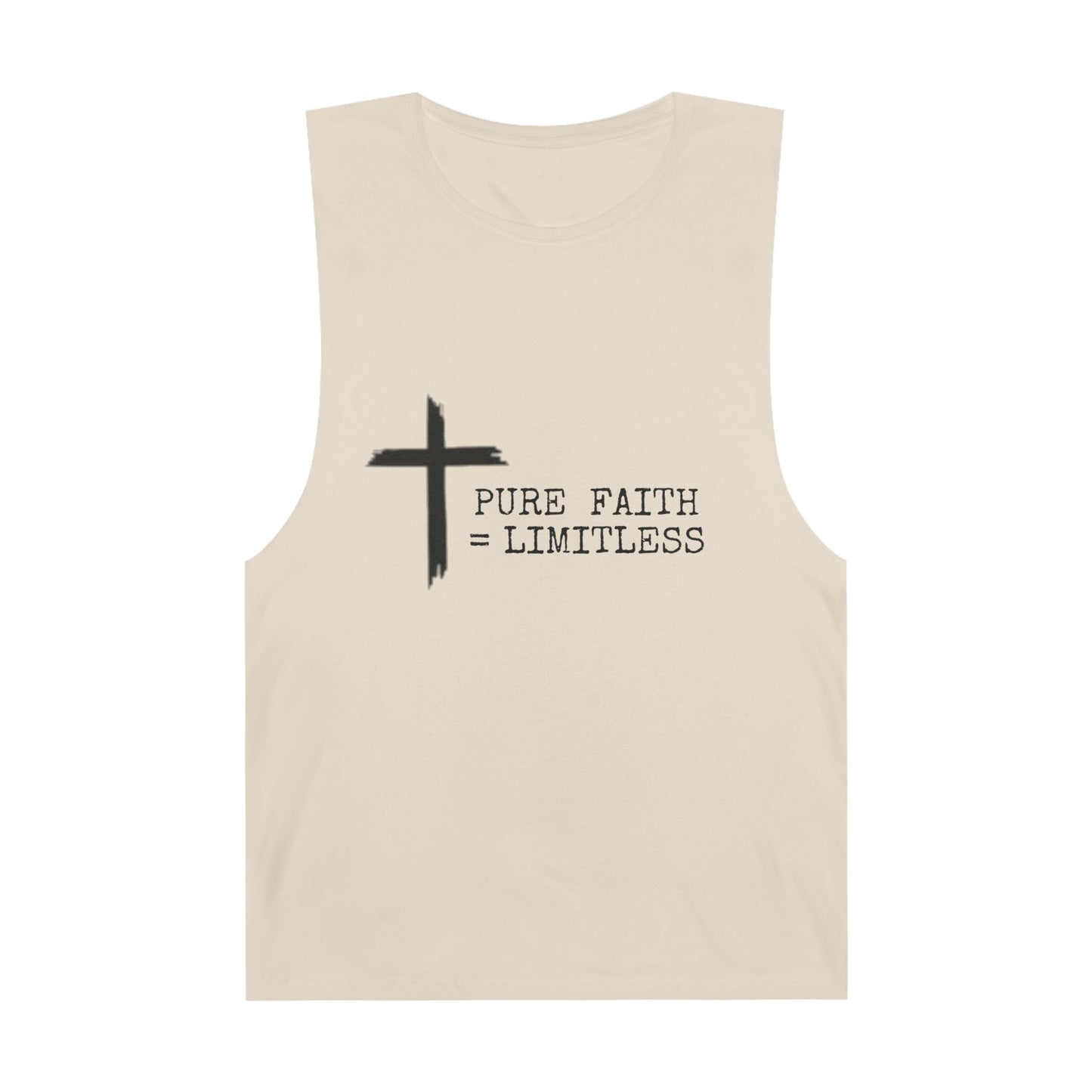 Faith-Inspired Unisex Tank Top | Pure Faith = Limitless, Inspirational Workout Wear, Christian Apparel, Summer Essentials, Faith-Based Gifts