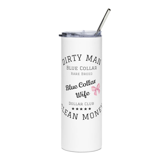 Stainless Steel Tumbler for Blue Collar Wives, Insulated Travel Mug, Perfect Gift for Celebrations, Custom Drinkware, Wedding, [...]