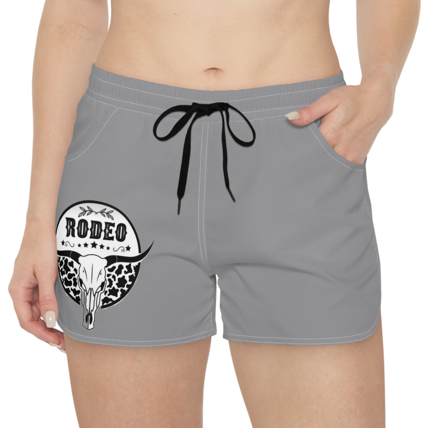 Rodeo Graphic Casual Shorts, Women's Summer Lounge Shorts, Outdoor Activewear, Beachwear, Gift for Cowgirls