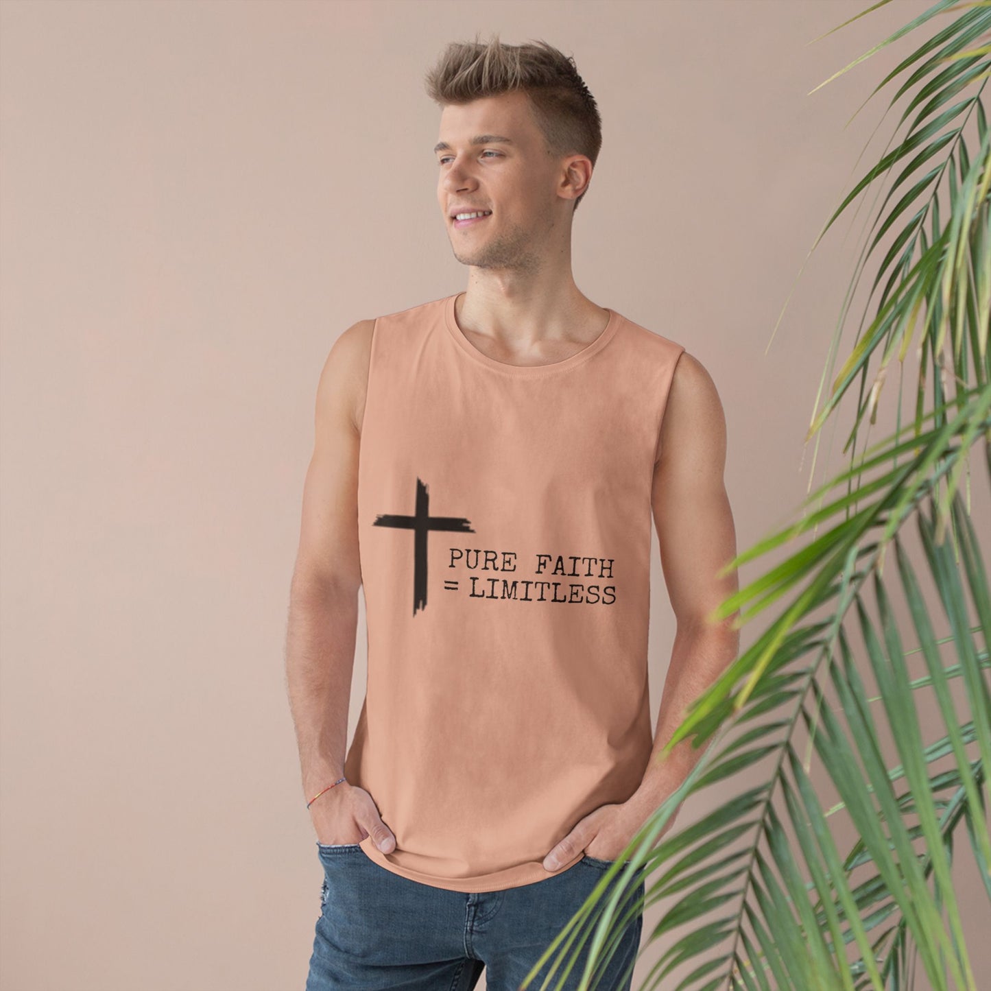 Faith-Inspired Unisex Tank Top | Pure Faith = Limitless, Inspirational Workout Wear, Christian Apparel, Summer Essentials, Faith-Based Gifts