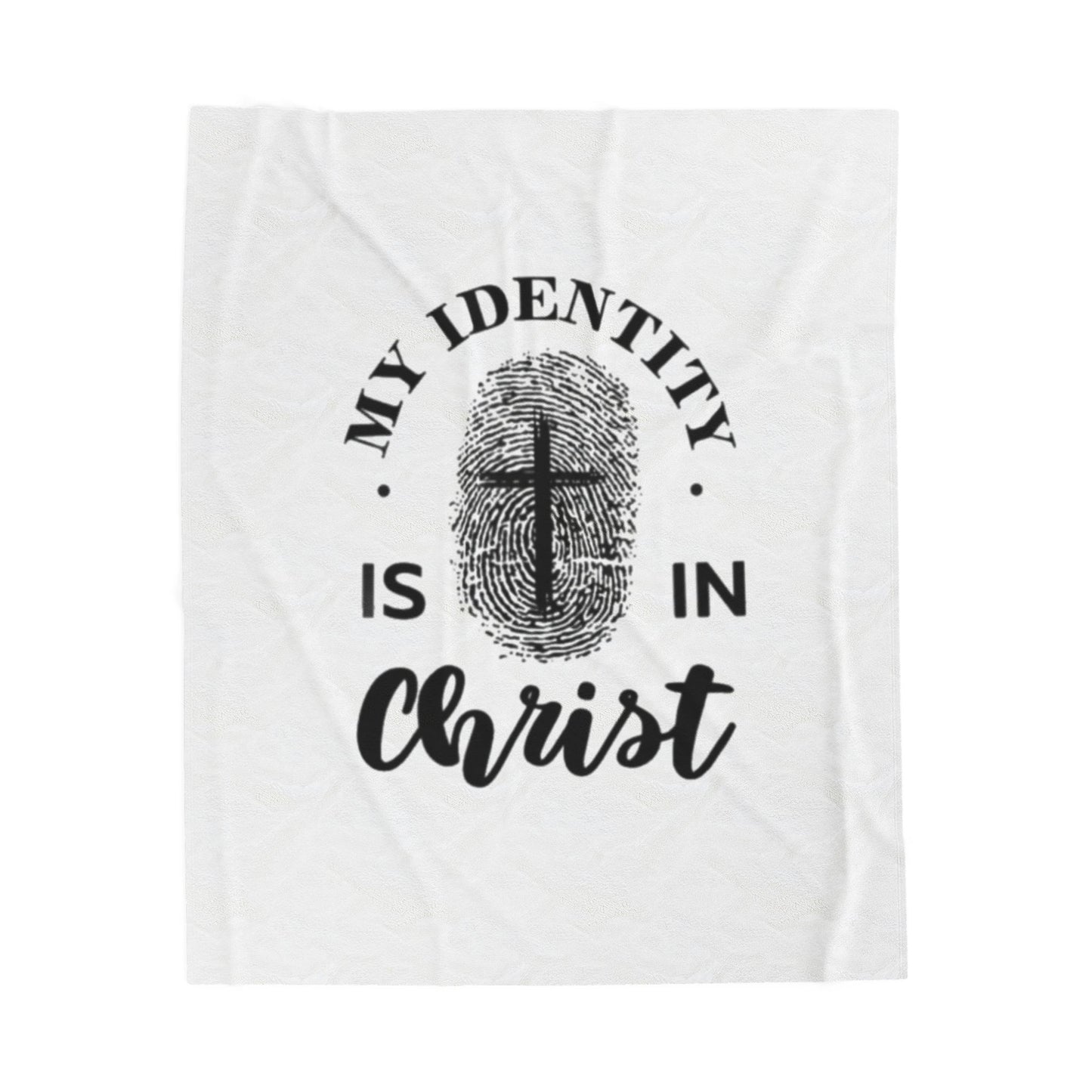 Cozy Faith-Inspired Plush Blanket, Christian Home Decor, Inspirational Gift, Soft Throw for Relaxation, Encouragement for All Seasons