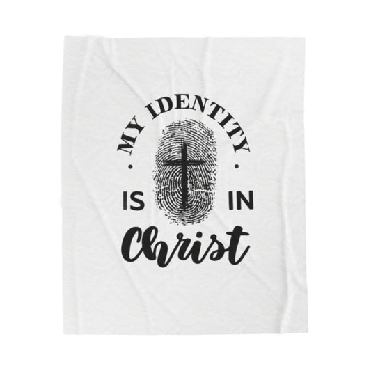 Cozy Faith-Inspired Plush Blanket, Christian Home Decor, Inspirational Gift, Soft Throw for Relaxation, Encouragement for All Seasons
