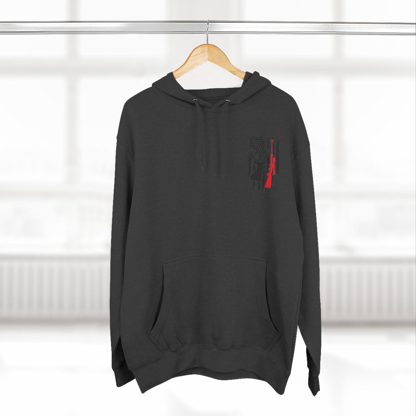 Stylish Three-Panel Fleece Hoodie with Unique Graphic Design for Outdoor Lovers, Winter Apparel, Gift for Him, Casual Wear, Layering [...]