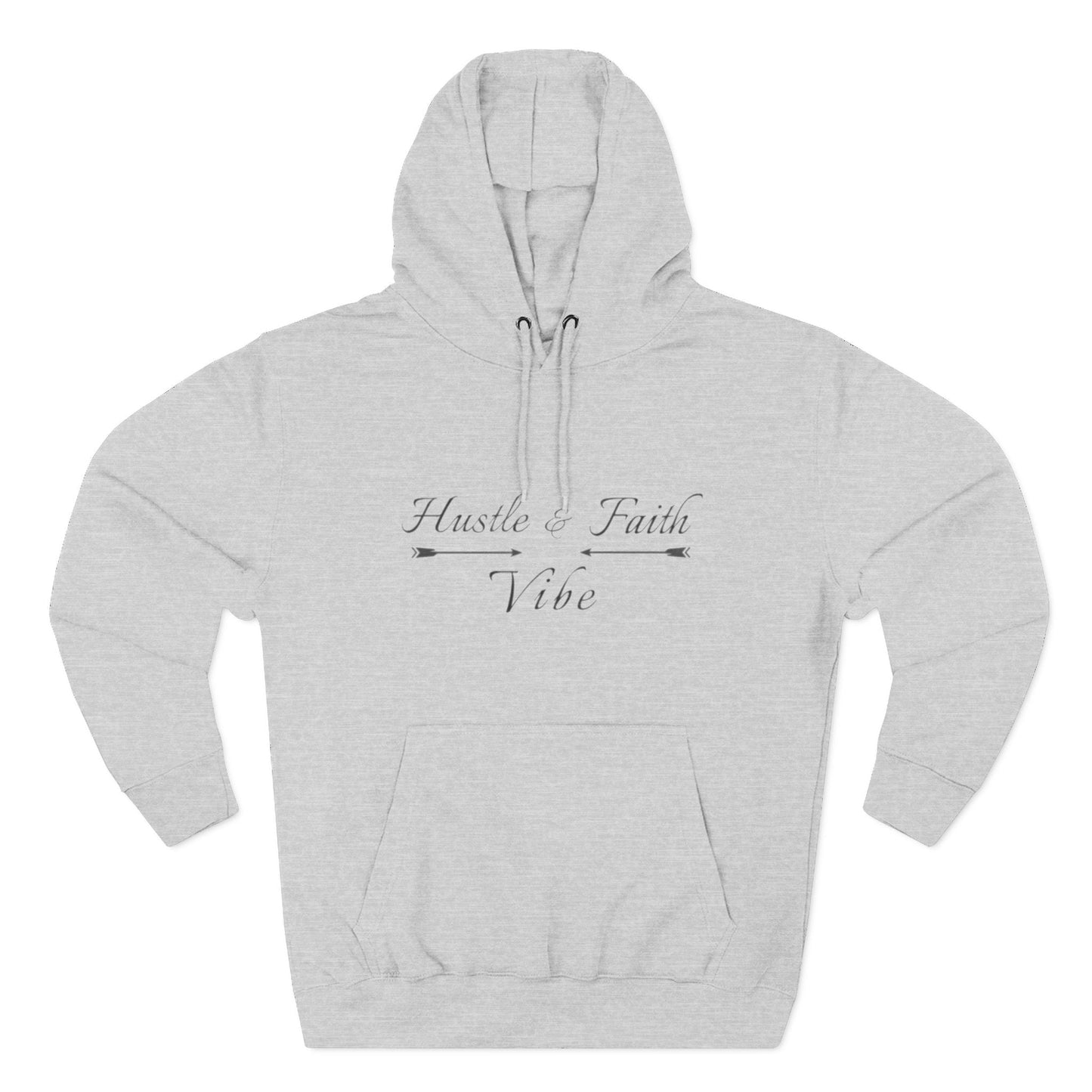 Inspirational Hustle Faith Vibe Hoodie, Cozy Fleece Sweatshirt, Motivational Pullover, Gift for Entrepreneurs, Unisex Hoodie